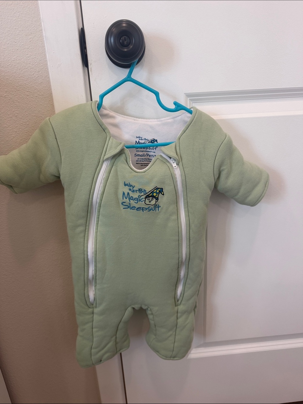 Baby Magic Green Sleepsuit One-Piece Footie - Small